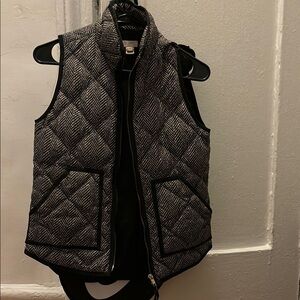 J. Crew Herringbone Quilted Vest